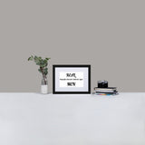 REAL MEN Matte Paper Framed Poster With Mat