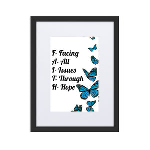 FAITH Matte Paper Framed Poster With Mat