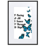 FAITH Matte Paper Framed Poster With Mat