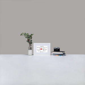 LOVE Matte Paper Framed Poster With Mat