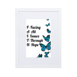 FAITH Matte Paper Framed Poster With Mat