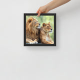 LION Framed Photo Paper Poster