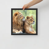 LION Framed Photo Paper Poster