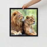 LION Framed Photo Paper Poster