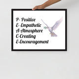PEACE Framed Photo Paper Poster