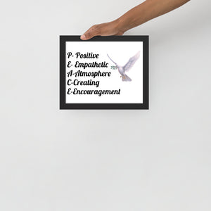 PEACE Framed Photo Paper Poster