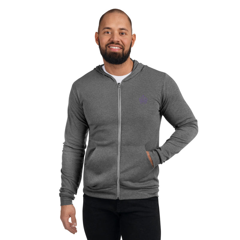 Men's Embroidered Zip Hoodie