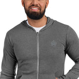 Men's Embroidered Zip Hoodie